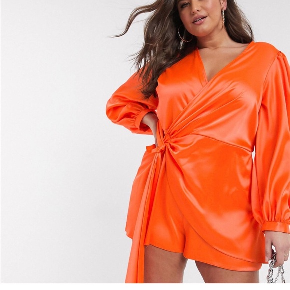 ASOS Wrap Front Romper NWT Size 14 - Picture 3 of 4